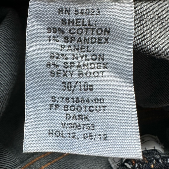 Gap 1969 Sexy Boot Maternity Jeans Dark Wash Size 30/10 - Picture 8 of 10